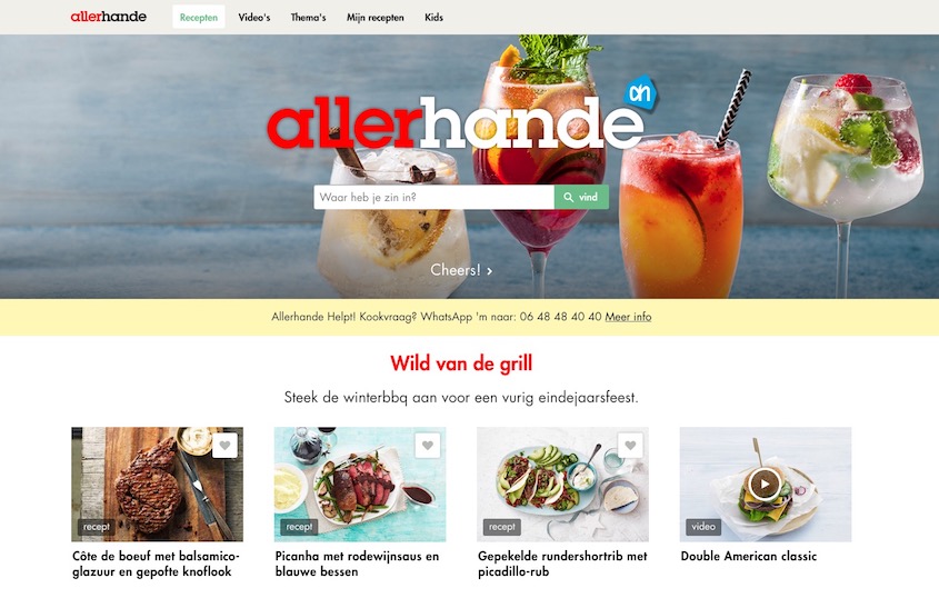Albert Heijn – Allerhande website